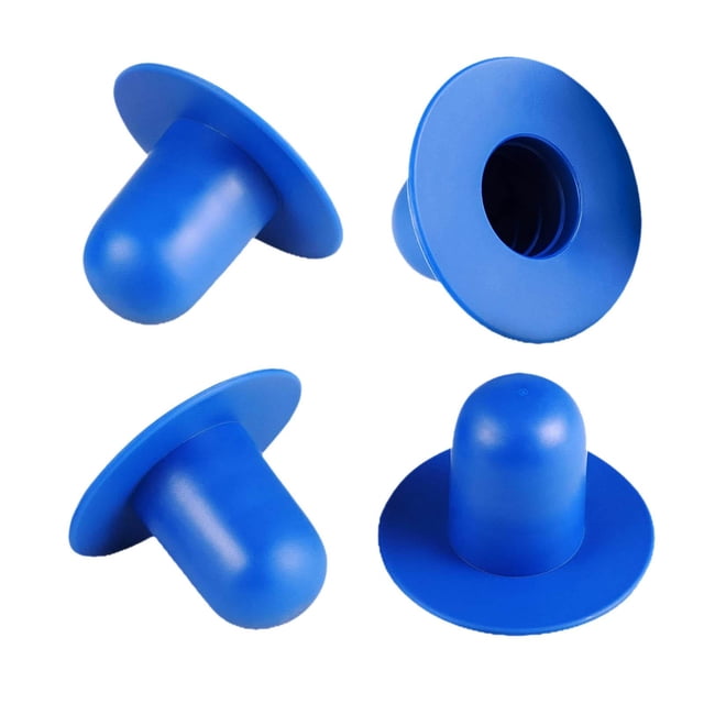 4 piezas de tapones de piscina de tierra, bomba de filtro de repuesto, tapón de orificio de colador de PVC para enchufe de pared Intex/ Zulema Tapones para piscinas
