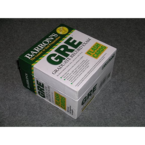 Pre-Owned Barron's GRE Flash Cards: Graduate Record Exam, 9780764140563, 0764140566, Paperback,