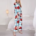 thumbnail image 4 of Disketp Pajamas Set Long Sleeve Sleepwear Womens Button Down Nightwear Pj Sets-Flowers And Lady Bugs, 4 of 9