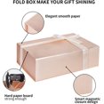 thumbnail image 3 of Lifelum Gift Box Rose Gold Large Gift Boxes with Magnetic Lid 2 Pack 8 x 7 x 3 Gift Box Bridesmaid Proposal Box Sturdy Storage Box for Presents with Lids Contains Card, Ribbon, Shredded Paper Filler, 3 of 7