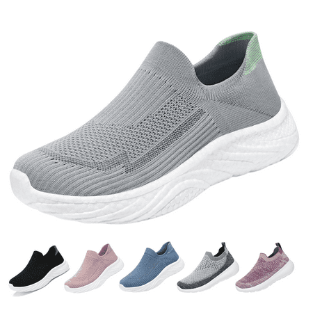 BERANMEY Breathable Mesh Running Shoes Women s Lightweight Slip-On Sneakers Comfortable Casual Tennis Shoes for Walking & Sports Casual Sneakers for Women and Men Couple Shoes