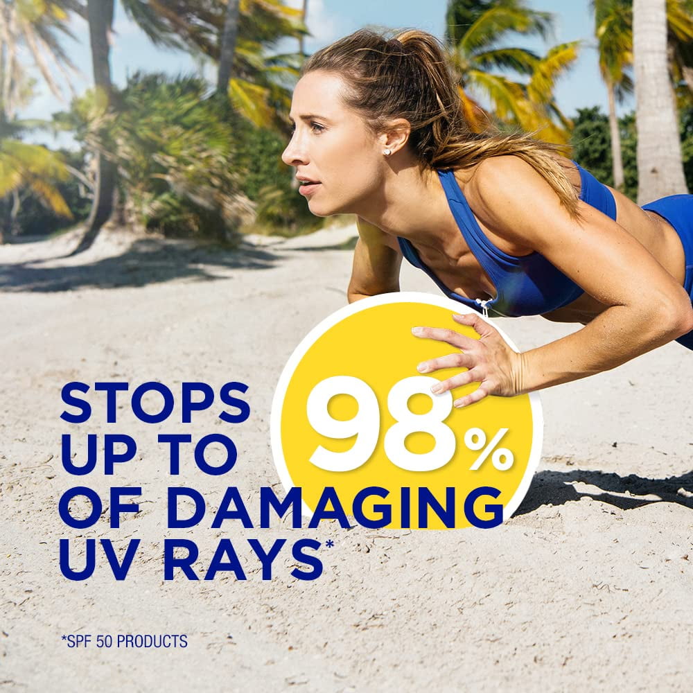 Sport Sunscreen Spray  SPF 50 Spray Sunscreen  5.5 Oz (Pack of 4)