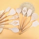 thumbnail image 5 of 2 utensilios de cocina de silicona antiadherentes sin BPA. Utensilios de cocina resistentes al calor con mangos de madera., 5 of 5