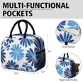 thumbnail image 6 of Obrewu Blue Pioneer Flower Lunch Bag for Adult, Insulated, Leakproof, Oxford Cloth, 6 of 7