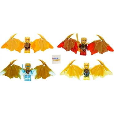 LEGO Ninjago Crystalized Golden Dragon Minifigures Weapons Set, 6  Years