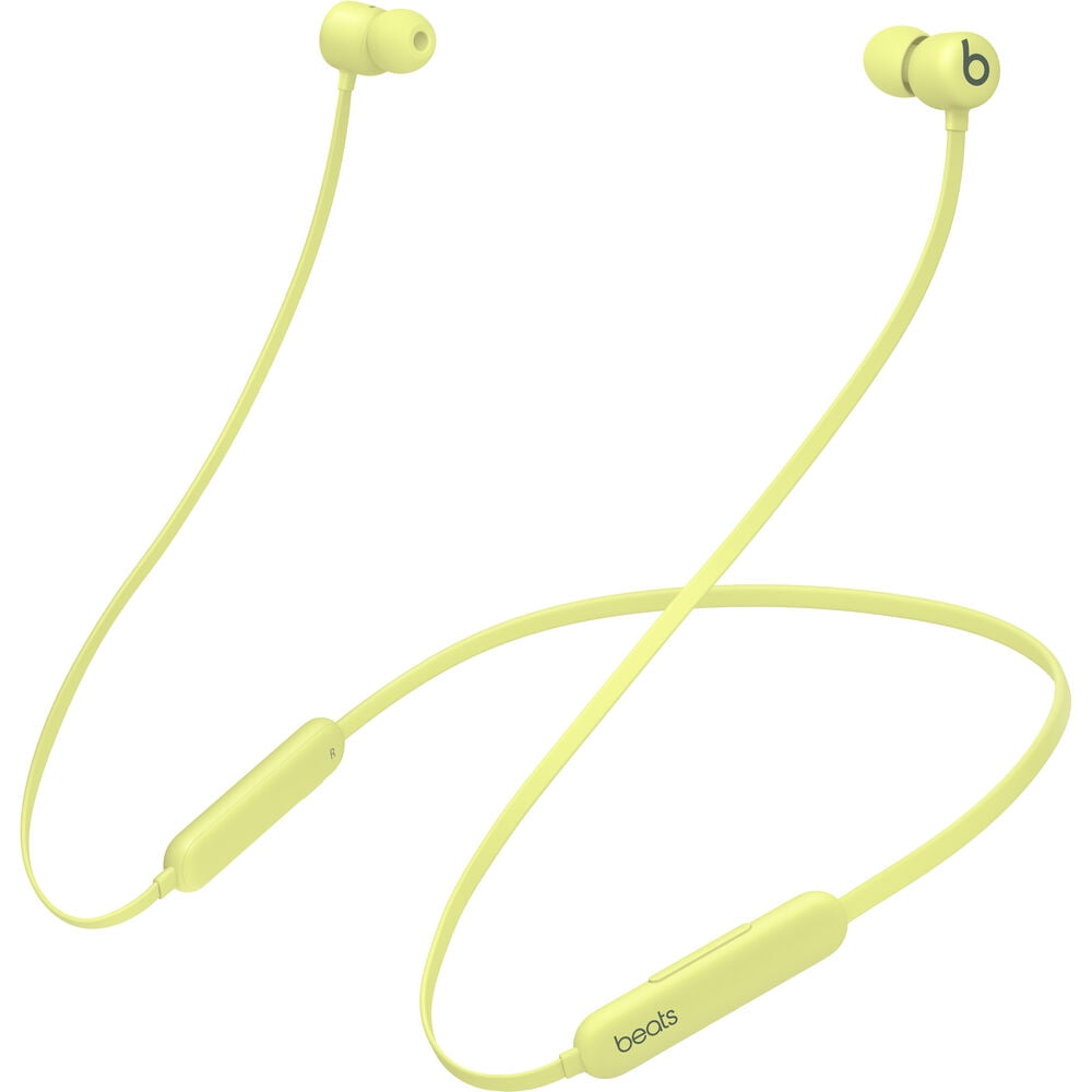 Beats Flex Wireless In-Ear Headphones (Yellow) Bundle + Accessories