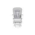 thumbnail image 2 of Suite Bebe Contempo Nursery Glider with Ottoman, White Wood and Dove Gray Fabric, 2 of 8