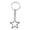 Silver, variant on 1 Pc Korean Style Hollow Star Rhinestone Keychain, Crystal Bag Charm with Key Ring