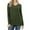 ARMY GREEN, variant on Women Basic Cotton Relaxed Fit V-Neck(S-3X) Long Sleeve T-Shirt Top (Single & Multi-Packs Available)