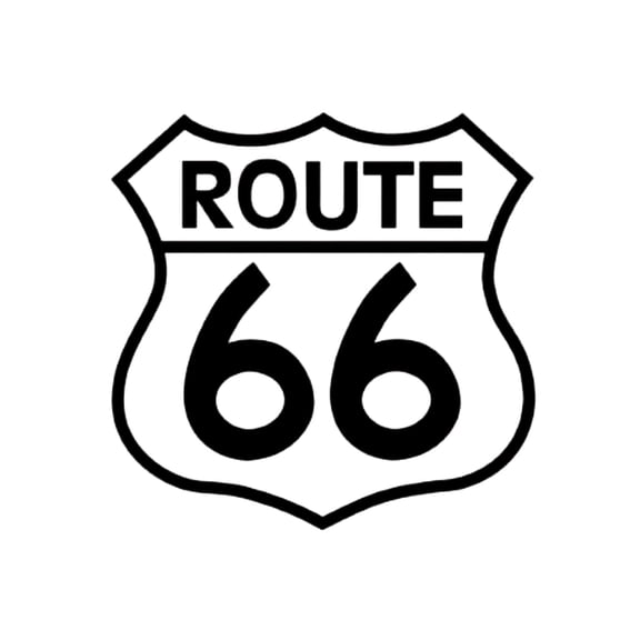 Classic Route 66 Sign Edible Image Icing Cake Topper for Quarter Sheet Cake, by Tnct.