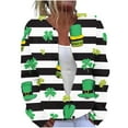 thumbnail image 2 of Cárdigan informal de punto con estampado del Día de San Patricio para mujer, abrigo con botones, 2 of 5