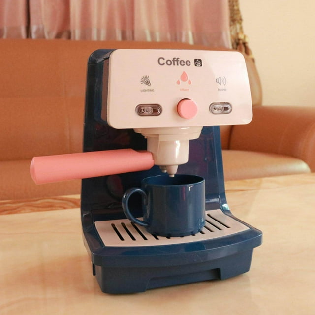 serony Machine à Café Simulation Jouets Micro-Ondes Jouets de Lessive Jouets pour Enfants Cadeaux pour Cuisine Ensemble de Jeu Électroménager Tout-Petits Garçons Filles