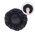 thumbnail image 4 of Gorro para dormir de noche de para mujer, gorro para el cabello, Negro Hugo Gorro de dormir Satin Bonnets, 4 of 8
