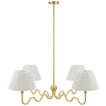 Wave Pendant Light in Brass