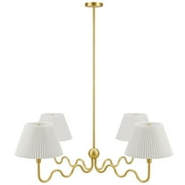 Wave Pendant Light in Brass