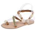 thumbnail image 1 of DPTALR Women's Strap Sandals Student Flip-Flops Beach Shoes, 1 of 1
