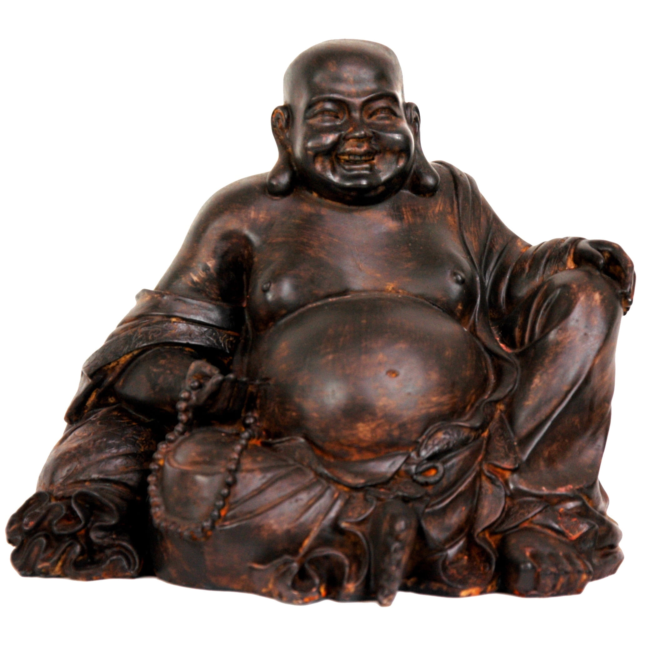 Great addition for your home. Bronze Laughing Buddha with Solar Light