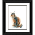 thumbnail image 1 of Shefranov, Olga 20x24 Black Ornate Wood Framed with Double Matting Museum Art Print Titled - Ginger Cat, 1 of 4
