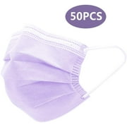 ECOSPRIAL  Disposable Face Cover Masks in Purple Unisex 50 PCS NO Balaclavas