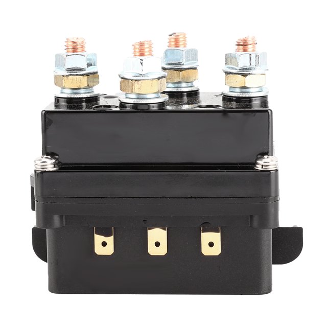Winch Relay Winch Contactor Solenoid Relay Contactor Atv Relay Switch Winch Solenoid Relay Contactor Control Switch 12V 500A Fit For ATV UTV 8000lb-12000lb Winches