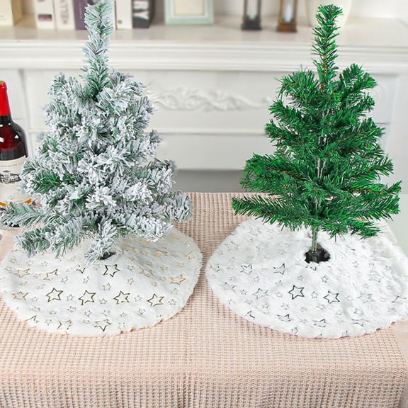 Xuniizn Christmas Tree Skirt White Cloth Tree Skirts for Xmas Decor, Party Festive Merry Christmas Decorations for Home