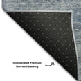 thumbnail image 5 of Addison Rugs Mayfield Premium Machine Washable Transitional Global Blue Round Rug, 8' x 8', 5 of 5