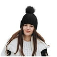 thumbnail image 3 of Winter For Women Winter Hats Soft Knit Hat With Warm Knitted Snow Cap Plaid Trapper Hat Trapper Hat Boy Windproof Cap Women Flannel Trapper Hat Winter Cycling Hat Winter Hats Unisex Forever Hats, 3 of 5