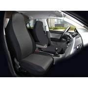 Auto Drive 1Piece High Back Atlanta Car Seat Covers Polyester Jacquard Black - Universal Fit, 2202SC260