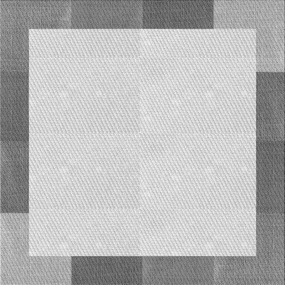Ahgly Company Indoor Square Patterned Platinum Gray Area Rugs, 5' Square