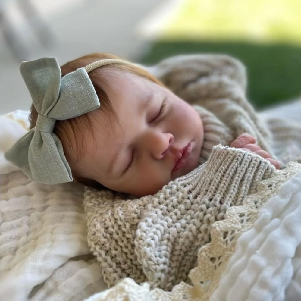 Lifelike Reborn Baby Dolls - 20inch Sleeping Realistic Newborn Baby Doll with Cloth Body for Cuddling, Doll for Kids 3+ Role Play