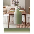 thumbnail image 6 of Gradual Sage Green, Solid Color Aesthetics Art Table Runner Tablerunners 16 x 72 Inch, Table Decorations Tabletop Scarf for Summer Gathering Holiday Farmhouse Kitchen Dining Decor, 6 of 6