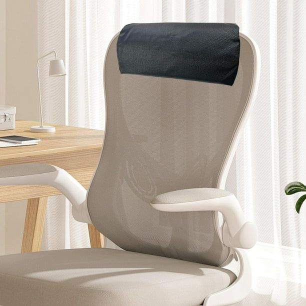Cabeza reclinable de almohada de almohada de soporte para el cuello de la cabeza extraíbles de cojín acolchado suave para silla de juego silla de Negro