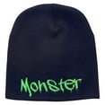 thumbnail image 5 of Monster Embroidered Short Beanie - Navy OSFM, 5 of 5