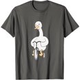 thumbnail image 1 of Cute White Duck Riding Bicycle Goose Riding Tricycle Bike T-Shirt, 1 of 1