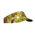 thumbnail image 2 of Kll Sport Sun Visor Hats Ball Caps Empty Top Baseball Sun Cap For Men Women-Tropical Summer Fruit, 2 of 8