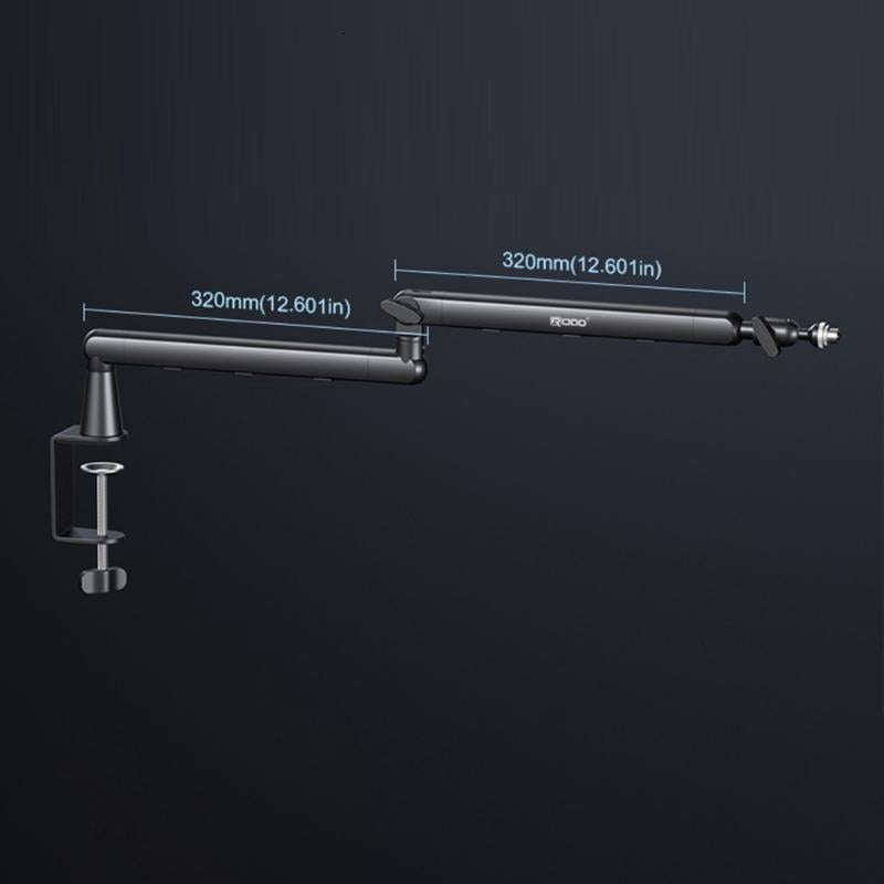 Adjustable Microphones Scissor Arm Stand Metal for Recording and Broadcasting