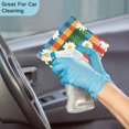 thumbnail image 4 of Yayeee 6 Pack Kitchen Dish Cloths Set for Washing Soft Drying Absorbent Microfiber Towels, Green Checkered Daisy, 4 of 9