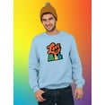 thumbnail image 2 of Love For All Colorful Banner Sweatshirt Men -Smartprints Designs, Male XX-Large, 2 of 4