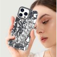 thumbnail image 5 of Compatible with iPhone 14 Pro Glossy Case with Bling Diamond Bracelet Rhinestone Crystal Shiny Chain Glitter Luxury Fashion Protection Shockproof Case for Women Girls-Silver, 5 of 12