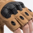 thumbnail image 2 of TELOLY 1Pairs Fingerless Gloves,Soft Palm Grip Workout Gloves,Cold Protection Gym Gloves,L,Yellow, 2 of 7