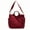 Wine red, variant on Puffy Tote Bag,Side Pockets Puffer Purse,Secure Zipper Puffy Bag,Beige