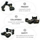 thumbnail image 2 of Trípode universal para teléfono celular plegable Selfie E Shape Phone Storage Holder (Negro), 2 of 5