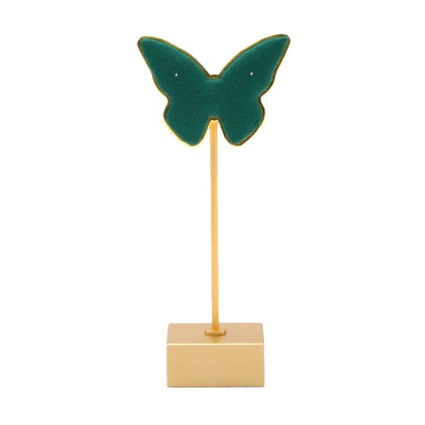 Soporte de exhibición de joyería Qarigey organizador de relojes mariposas clásicas verde