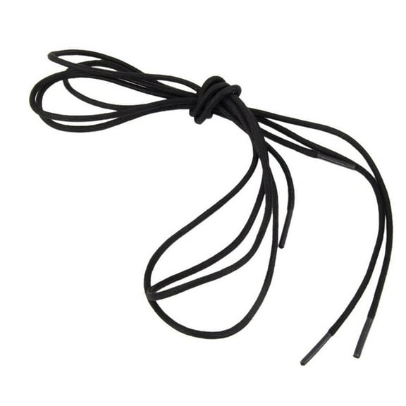PBPBOX Shoe Laces Black Round Durable 1 Pair for Men and Women Footwear