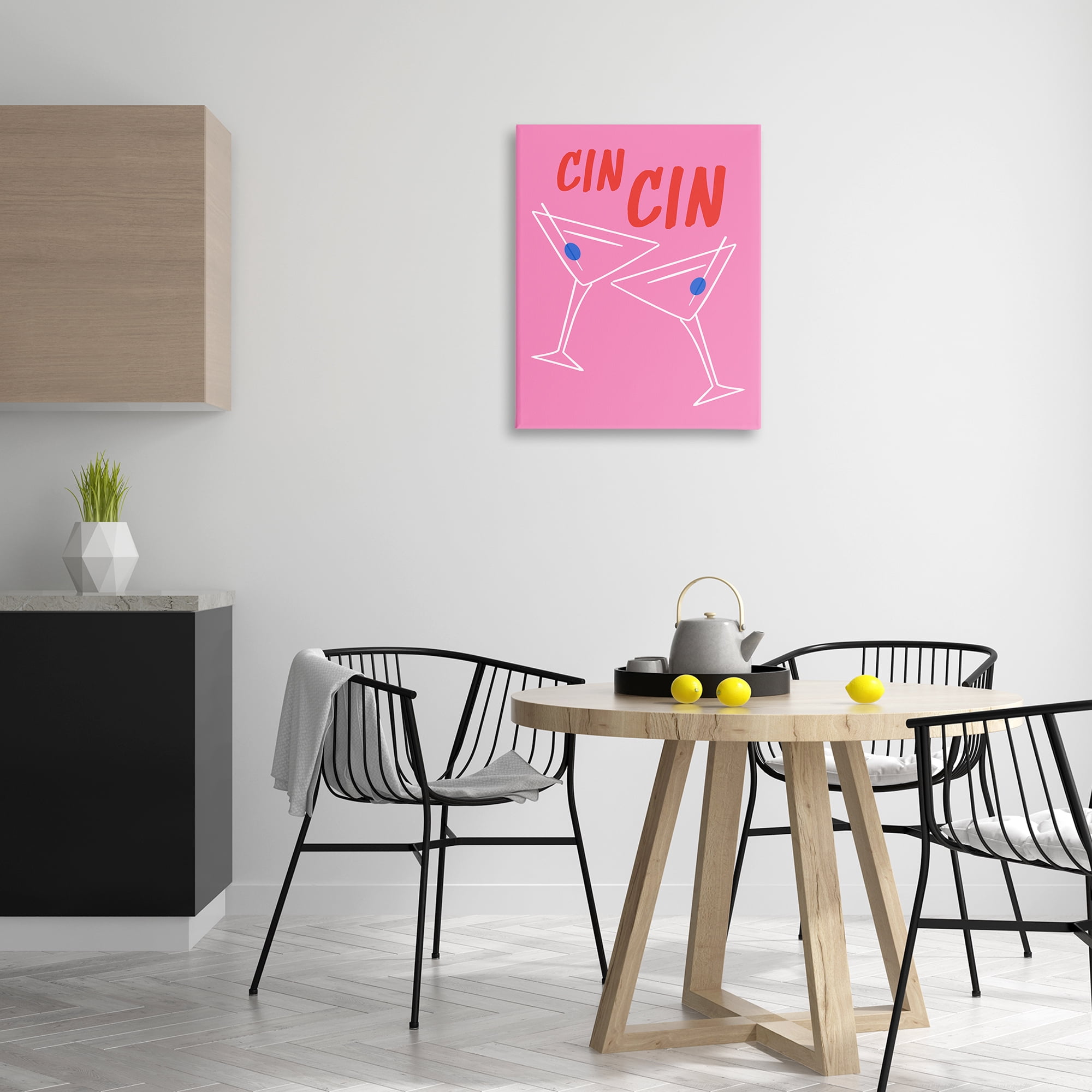 Stupell Industries Cin Cin Martinis Food & Beverage Painting Wrapped Canvas Art Print Wall Art, 24 x 30