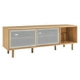 thumbnail image 2 of Modway Kurtis MDF Particleboard TV and Record Stand for TVs up to 65" in Oak, 2 of 10