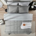 thumbnail image 2 of LammaLoe Twin XL Comforter Set, With Sheets, Reversible Bed In A Bag 5 Piece, Bedding Set, Grey, 2 of 7