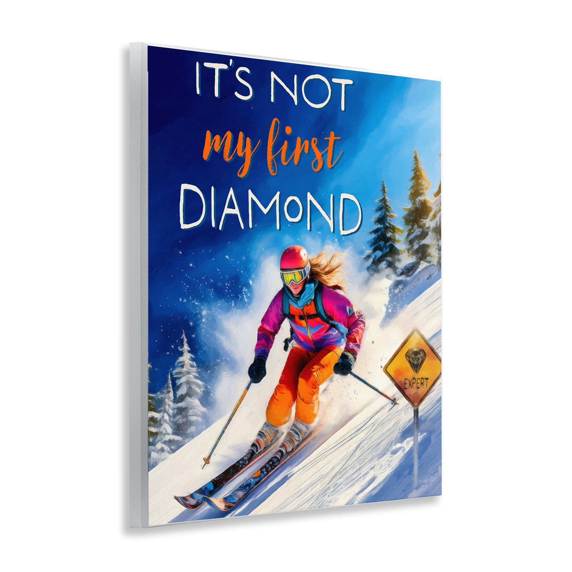 Stupell Industries Not My First Diamond Wall Plaque Art, design by Grotto Studios