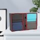 thumbnail image 5 of Caja de tarjetas de cubierta Bewildely para Juegos de Cuero PU Azul Negro, 5 of 6
