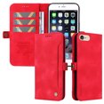 thumbnail image 5 of Nalacover For iPhone 7 Plus/8 Plus Wallet case 【RFID Blocking】【Slide Pocket Slot】,Credit Card Holder Flip Folio Book PU Leather Protective Cover Women Men For iPhone 7 Plus/8 Plus, red, 5 of 14